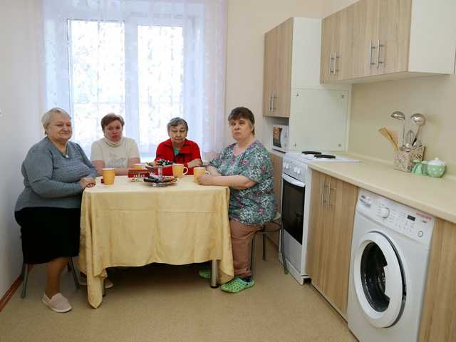 Торжественное открытие бытовой комнаты